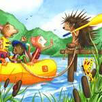 Porcupine At Summer Camp